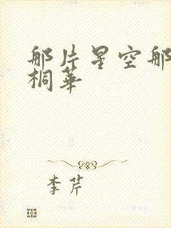 那片星空那片海桐华