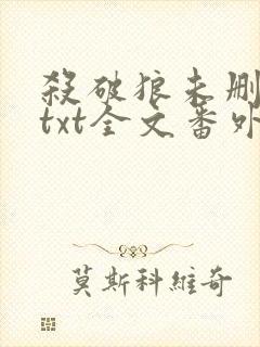 杀破狼未删减版txt全文番外