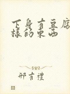 下身有豆腐渣一样的东西