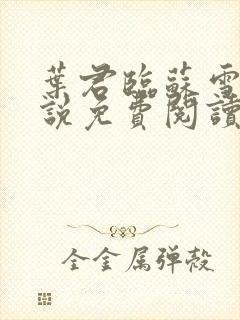 叶君临苏雪儿小说免费阅读全文封面