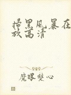 扫黑风暴在线播放高清封面