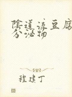 阴道流豆腐渣的分泌物