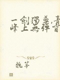 一剑独尊,青鸾峰上无弹窗