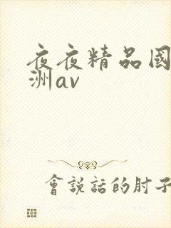 夜夜精品国产亚洲av