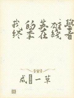 我的英雄学院最终季在线看