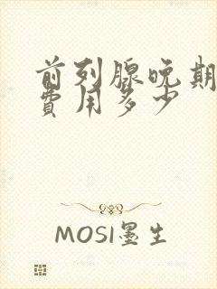 前列腺晚期治疗费用多少