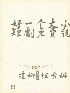 好一个大小姐 短剧免费观看