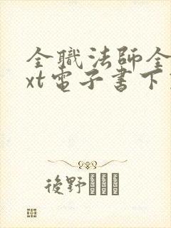 全职法师全本txt电子书下载