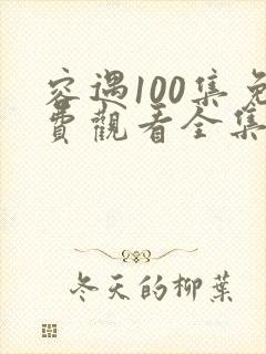 容遇100集免费观看全集2