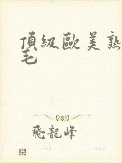 顶级欧美熟妇多毛