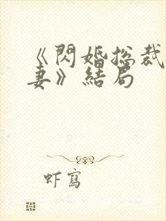 《闪婚总裁契约妻》结局