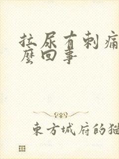 拉尿有刺痛感怎么回事