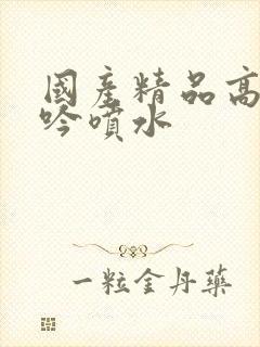 国产精品高潮呻吟喷水封面