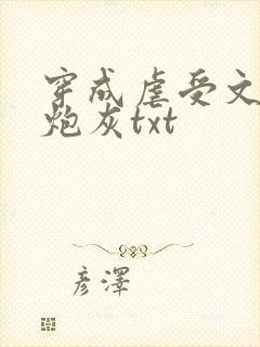 穿成虐受文里的炮灰txt封面