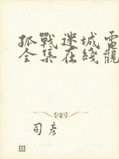 孤战迷城电视剧全集在线观看免费