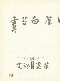 舌苔白 厚 口臭