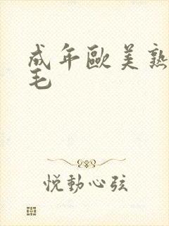 成年欧美熟妇多毛