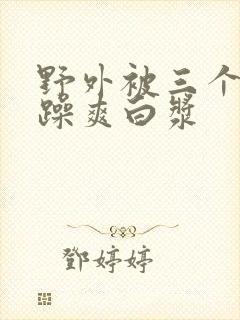 野外被三个男人躁爽白浆封面