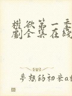 权欲第一季电视剧全集在线观看免费