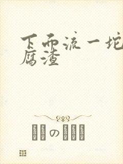 下面流一坨坨豆腐渣