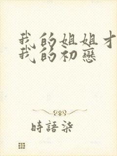 我的姐姐才不是我的初恋封面