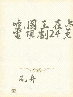 嘘,国王在冬眠电视剧24免费观看