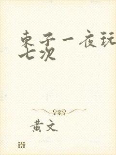 东子一夜玩白洁七次封面