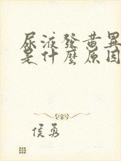 尿液发黄异味大是什么原因