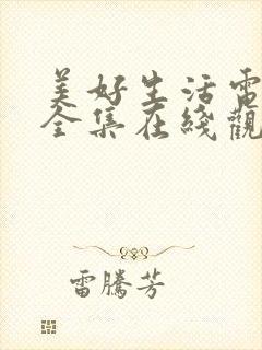 美好生活电视剧全集在线观看免费