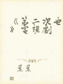 《第二次也很美》电视剧封面