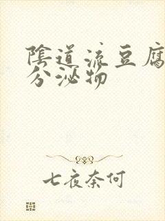 阴道流豆腐渣的分泌物