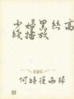 少妇黑丝高跟在线播放