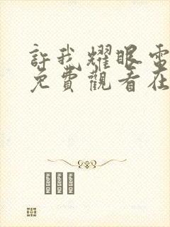 许我耀眼电视剧免费观看在线完整