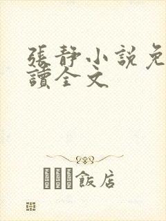 张静小说免费阅读全文