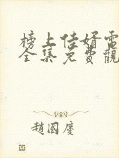 榜上佳婿电视剧全集免费观看高清