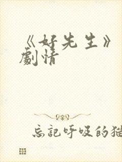 《好先生》分集剧情