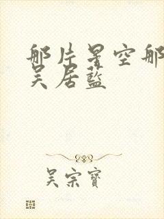 那片星空那片海吴居蓝封面