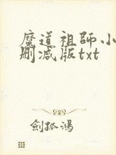 魔道祖师小说未删减版txt