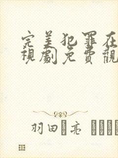 完美犯罪在线电视剧免费观看全集高清