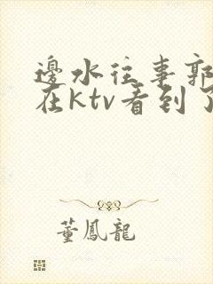 边水往事郭立民在ktv看到了什么