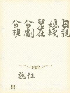 公公儿媳日剧电视剧在线观看全集免费