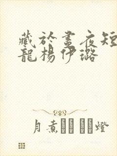 藏于昼夜短剧于龙杨伊璐