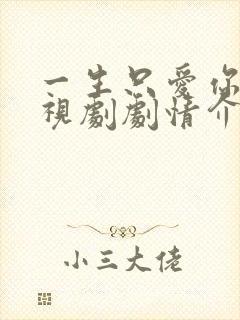 一生只爱你 电视剧剧情介绍