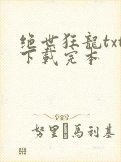 绝世狂龙txt下载完本