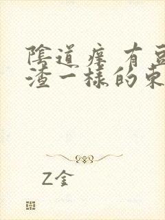 阴道痒 有豆腐渣一样的东西