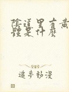 阴道里有黄色液体是什么