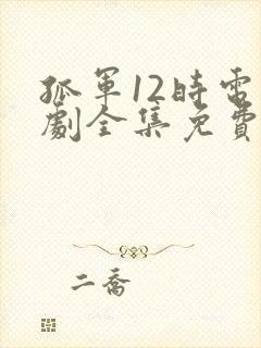 孤军12时电视剧全集免费播放高清