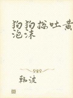狗狗总吐黄水带泡沫
