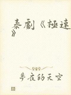 泰剧《极速恋人》