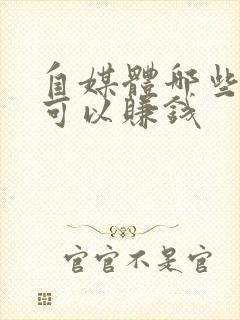 自媒体哪些平台可以赚钱封面